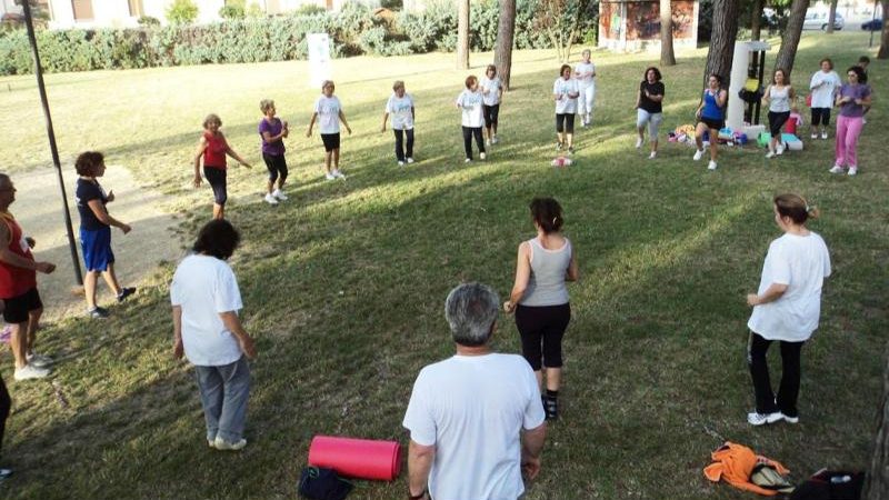 ginnastica all'aperto