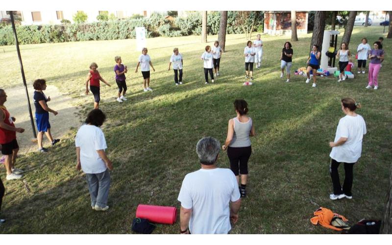 ginnastica all'aperto